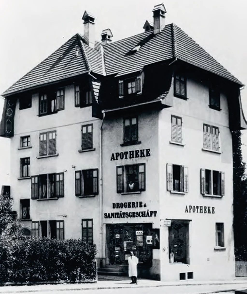 Das Haus Merkur an der Poststrasse 3 im Jahr 1919